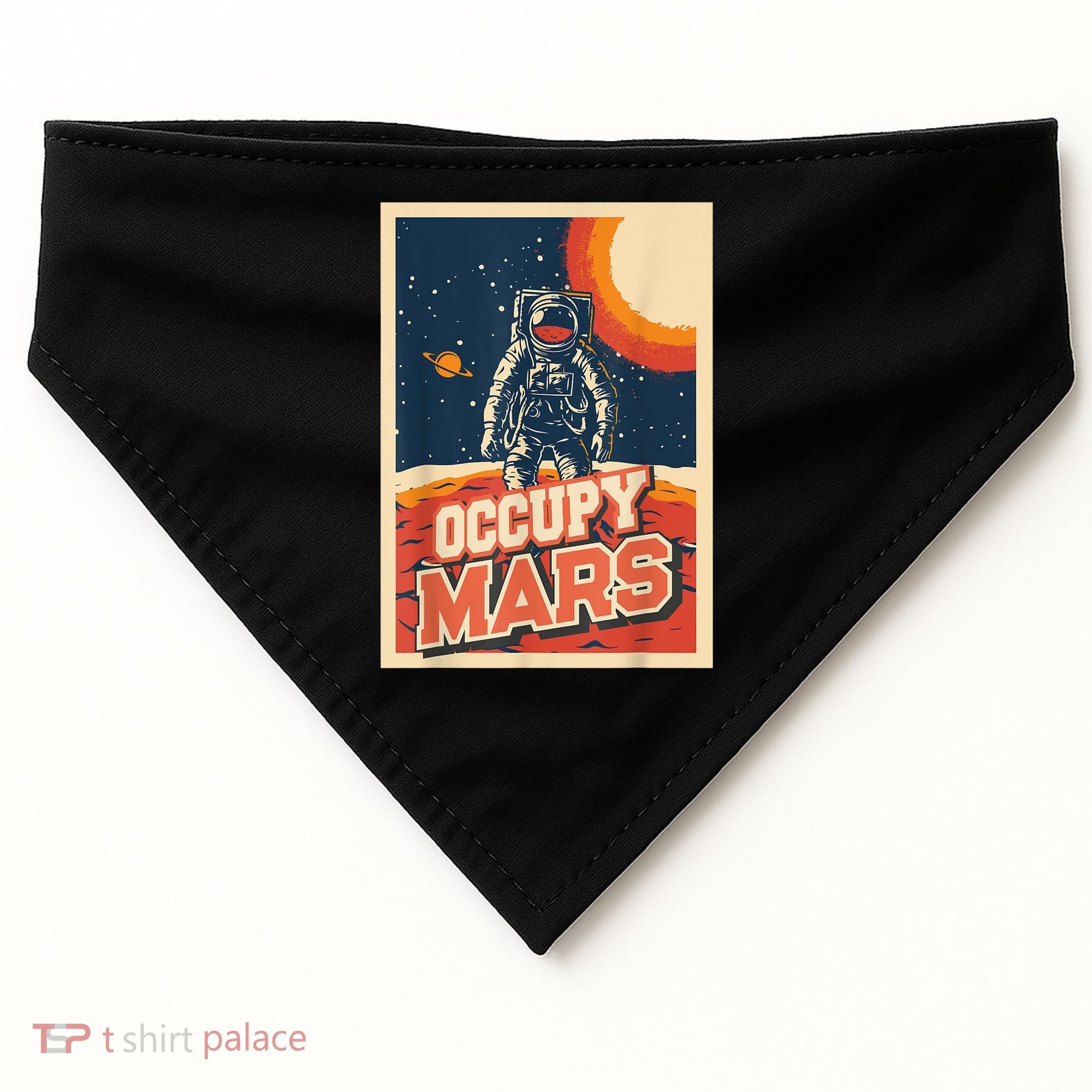 Occupy Mars Aerospace Space Travel USA-Made Doggie Bandana