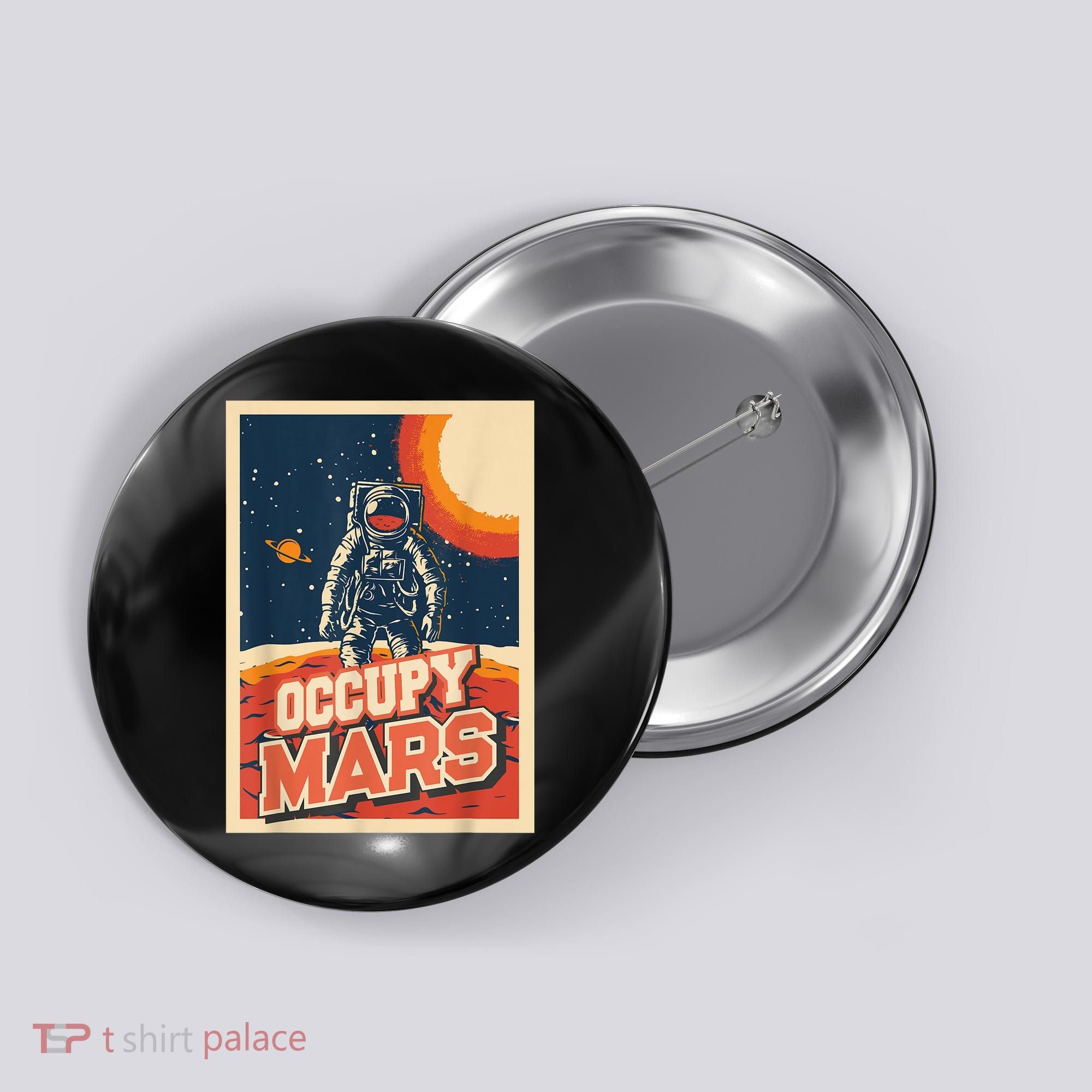 Occupy Mars Aerospace Space Travel Button