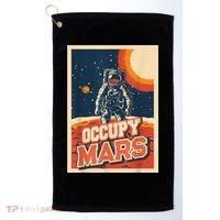 Occupy Mars Aerospace Space Travel Golf Towel thumb 0