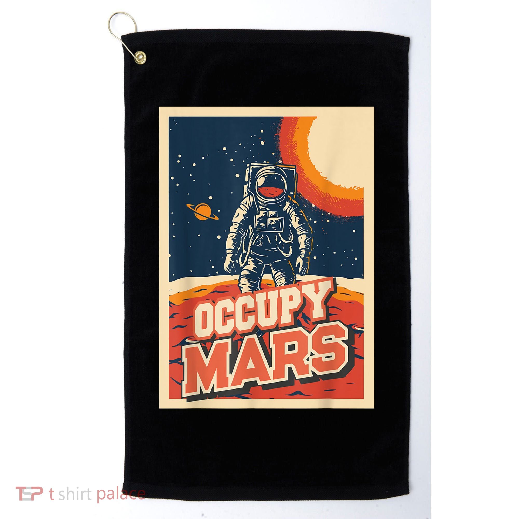 Occupy Mars Aerospace Space Travel Golf Towel