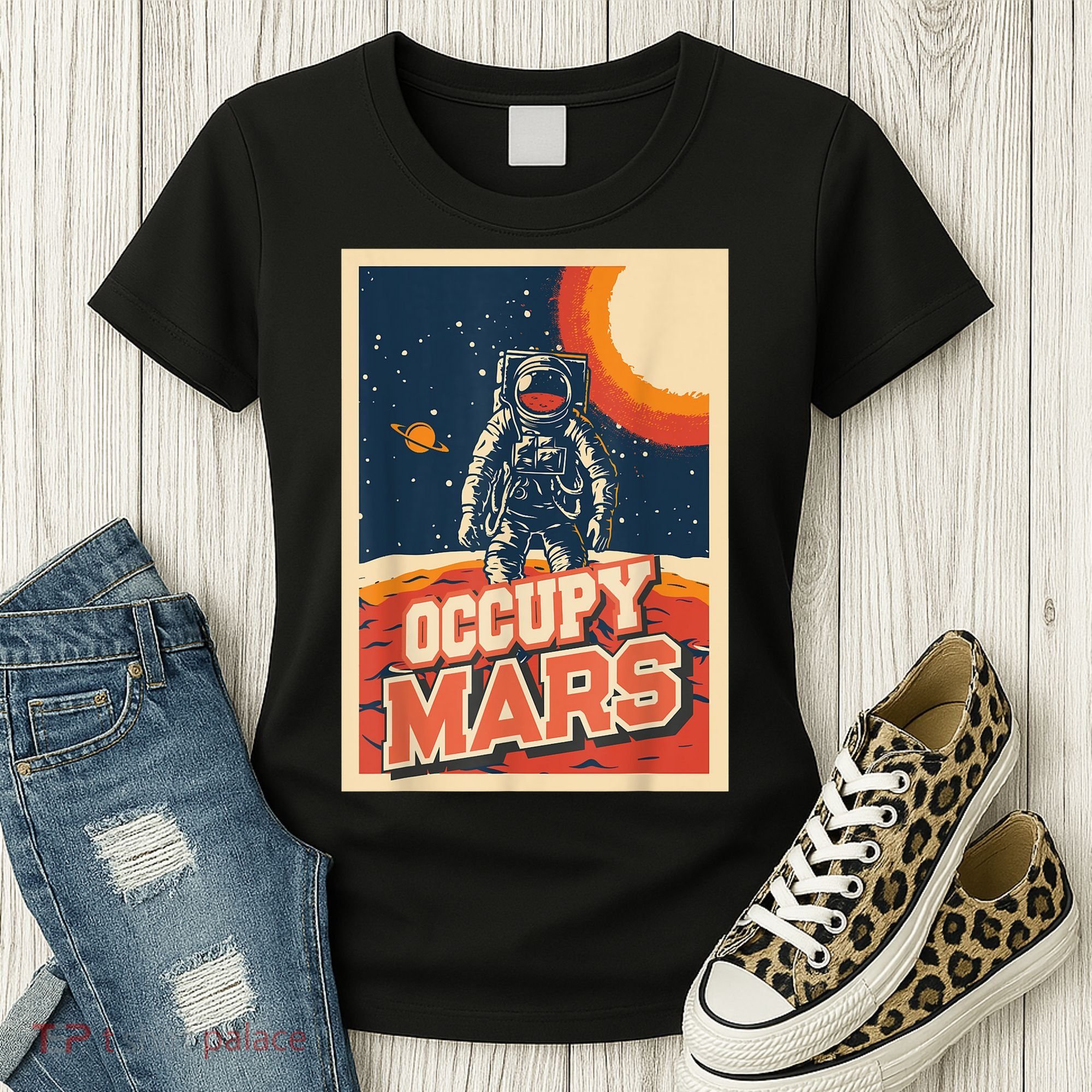Occupy Mars Aerospace Space Travel Women's T-Shirt