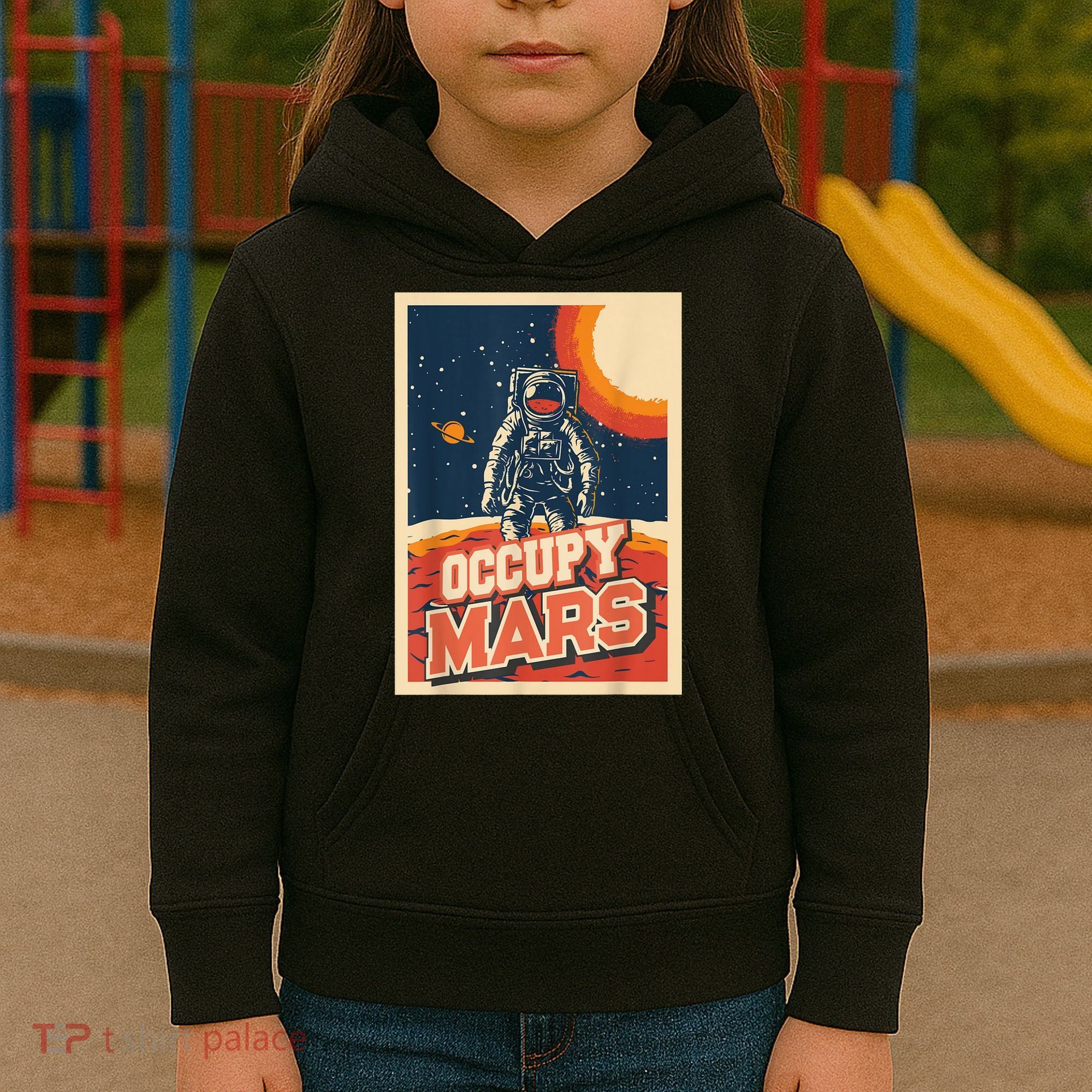 Occupy Mars Aerospace Space Travel Kids Hoodie