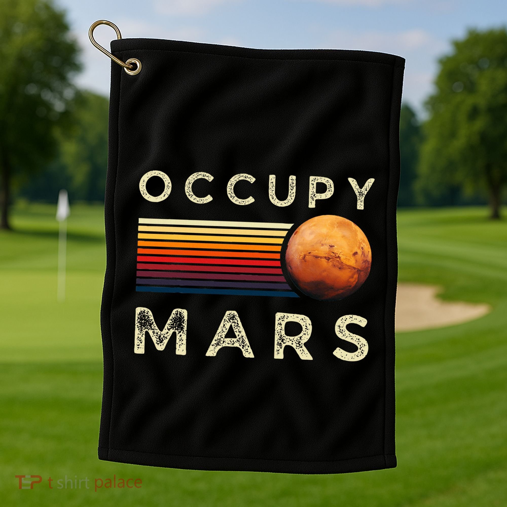 Occupy Mars Astronomy Space Explorer Golf Towel