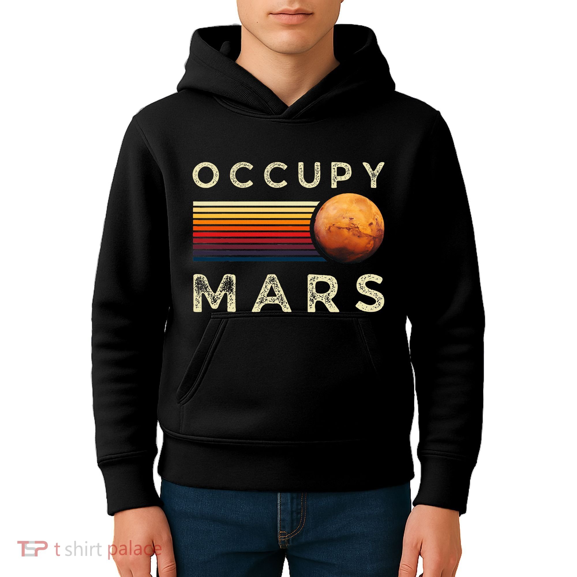 Occupy Mars Astronomy Space Explorer Kids Hoodie