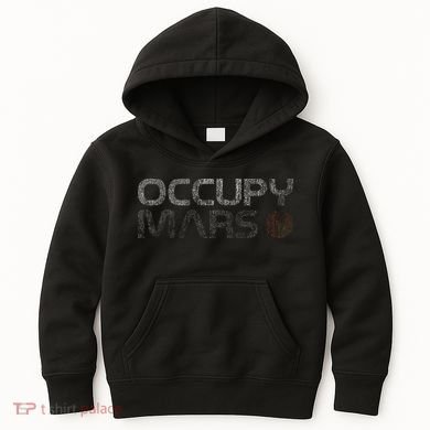 Occupy Mars Astronomy Space Explorer Gift Kids Hoodie