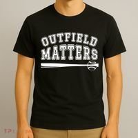Outfield Matters Baseball Funny T-Shirt thumb 3