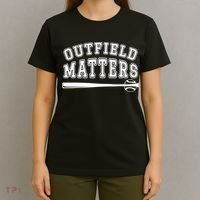 Outfield Matters Baseball Funny T-Shirt thumb 4