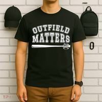 Outfield Matters Baseball Funny T-Shirt thumb 6