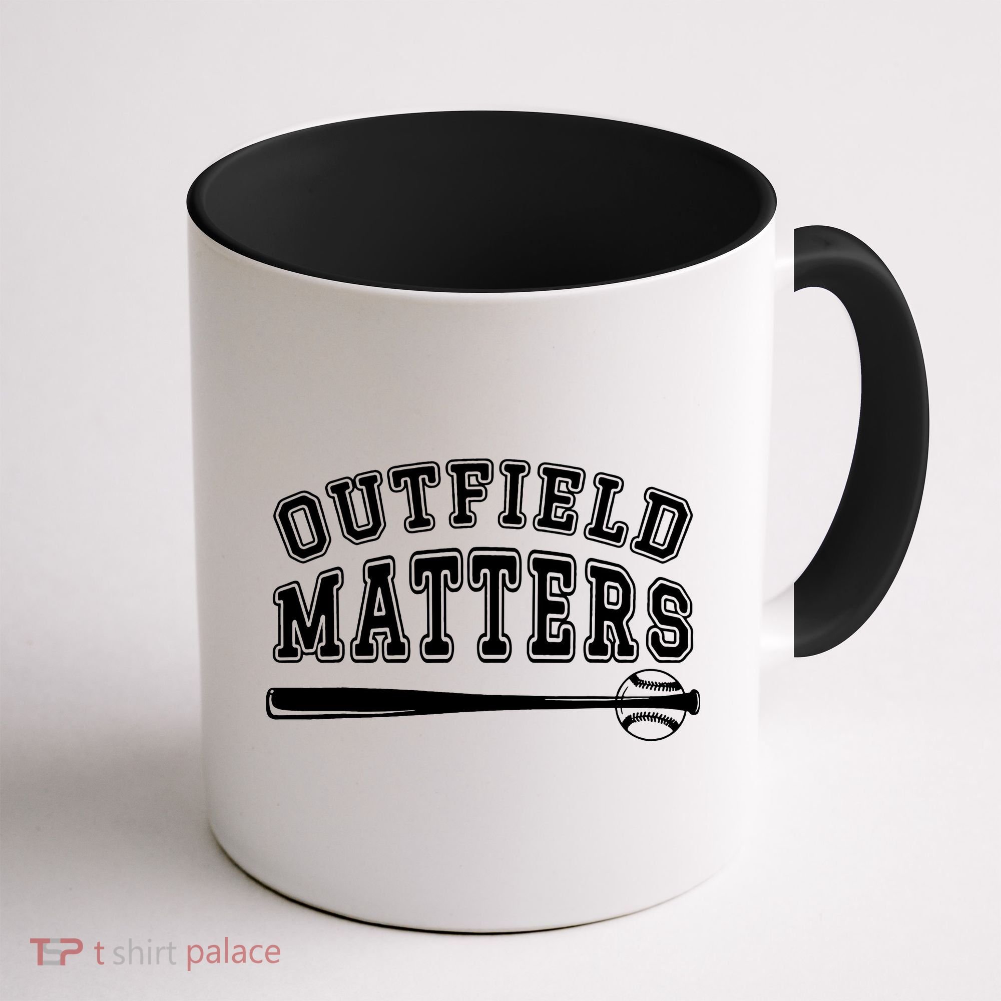 Outfield Matters Baseball Funny Coffee Mug