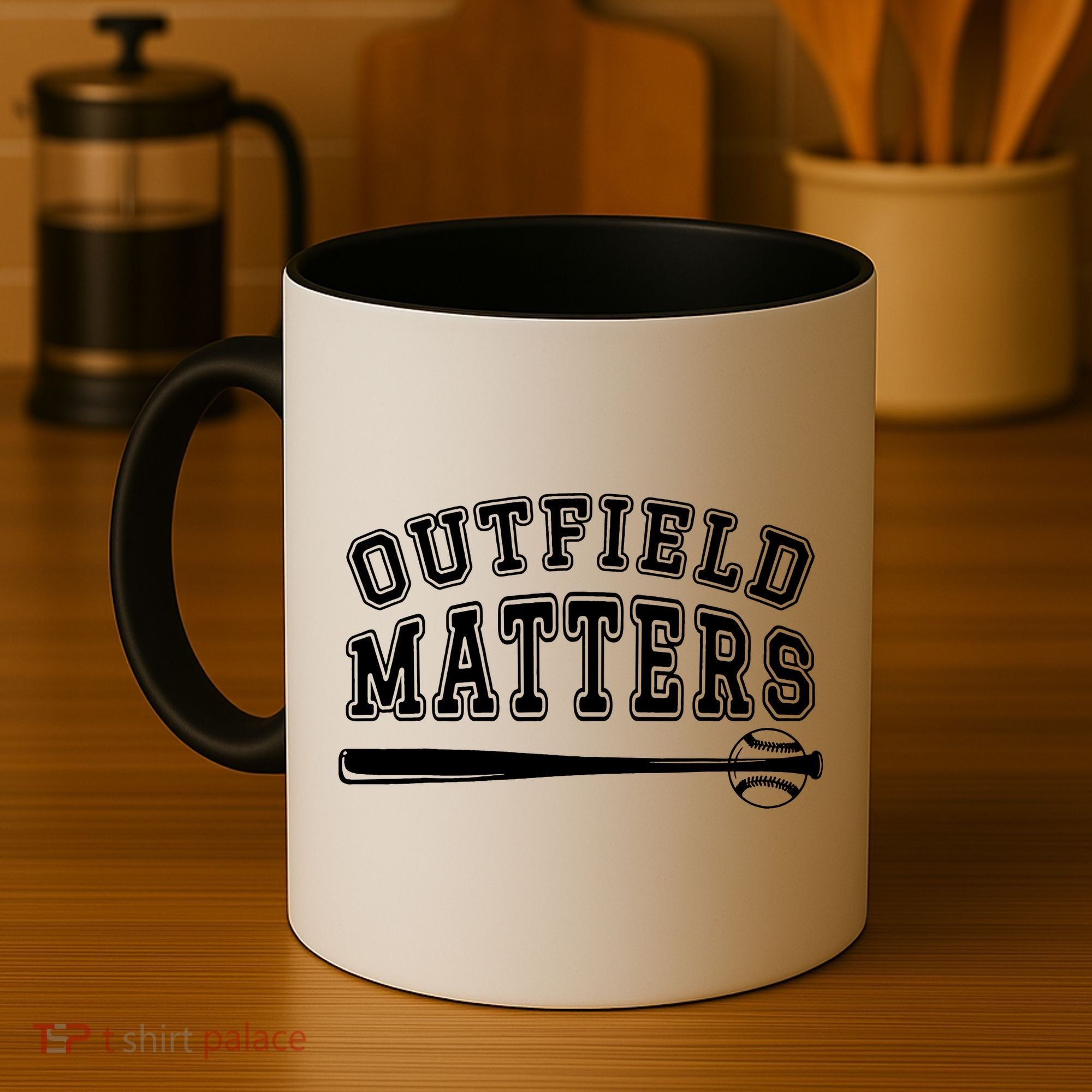 Outfield Matters Baseball Funny Coffee Mug