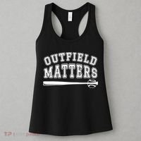 Outfield Matters Baseball Funny Women's Tank Top thumb 3