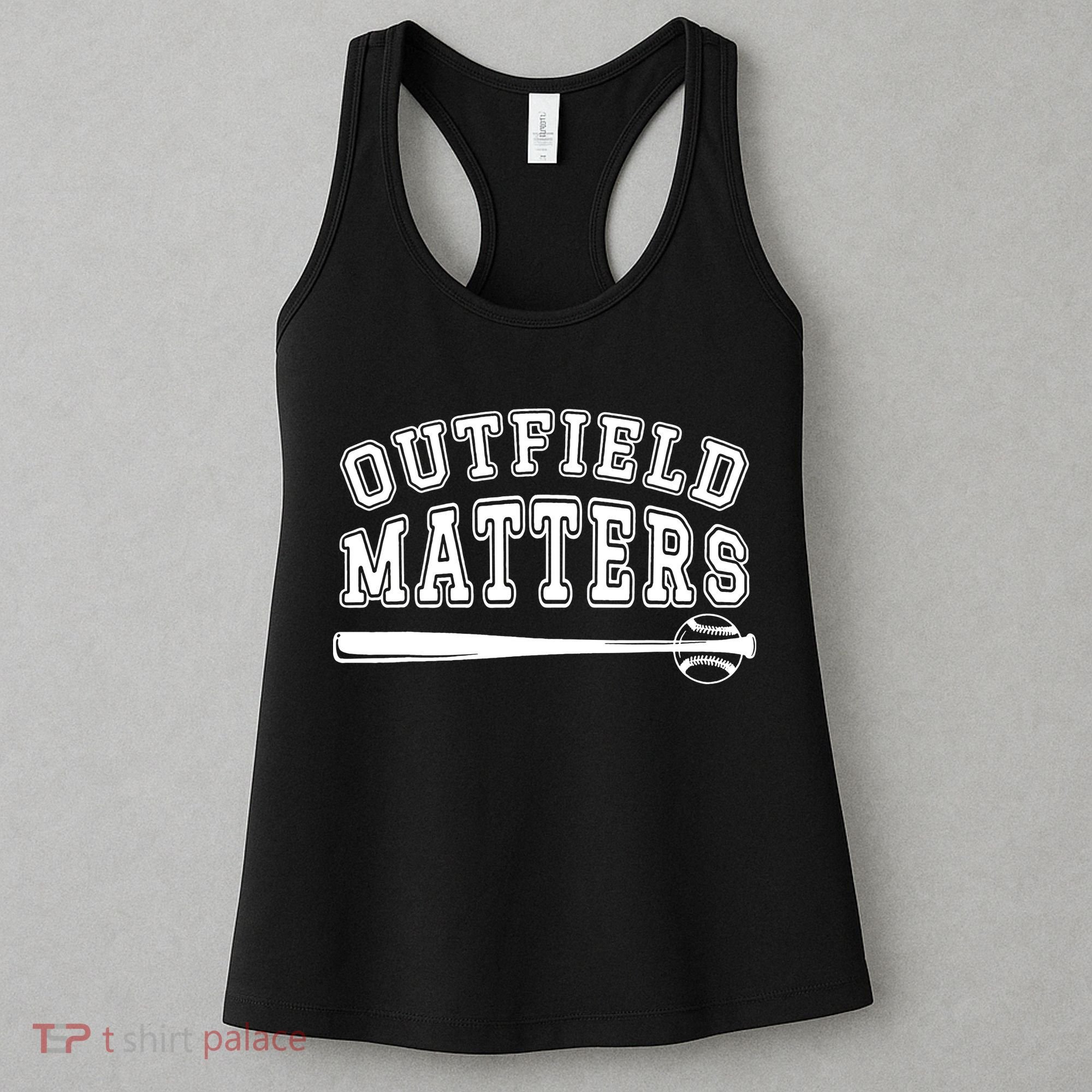 Outfield Matters Baseball Funny Women's Tank Top