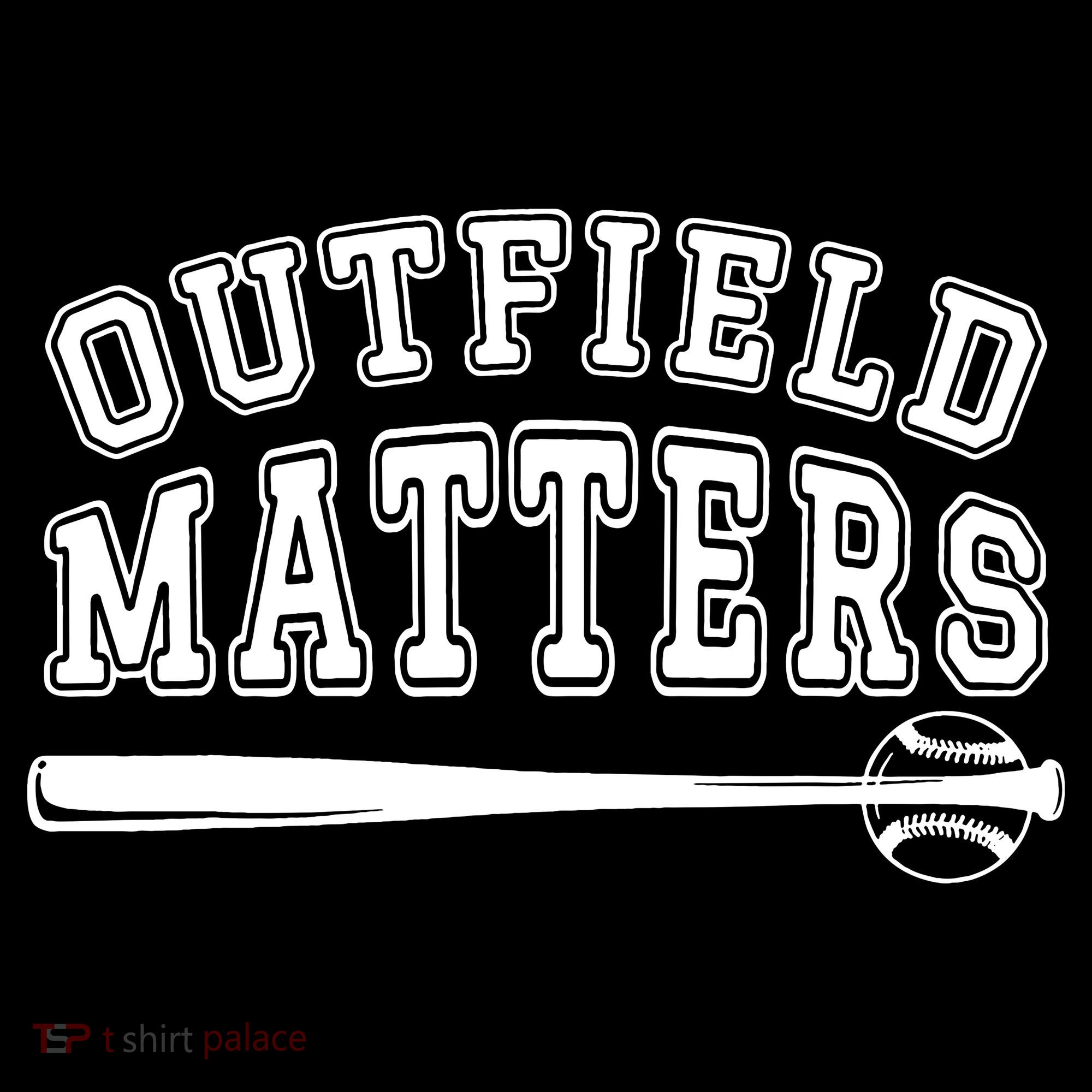 Outfield Matters Baseball Funny Baby Bodysuit