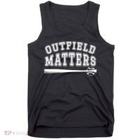 Outfield Matters Baseball Funny Tank Top thumb 0