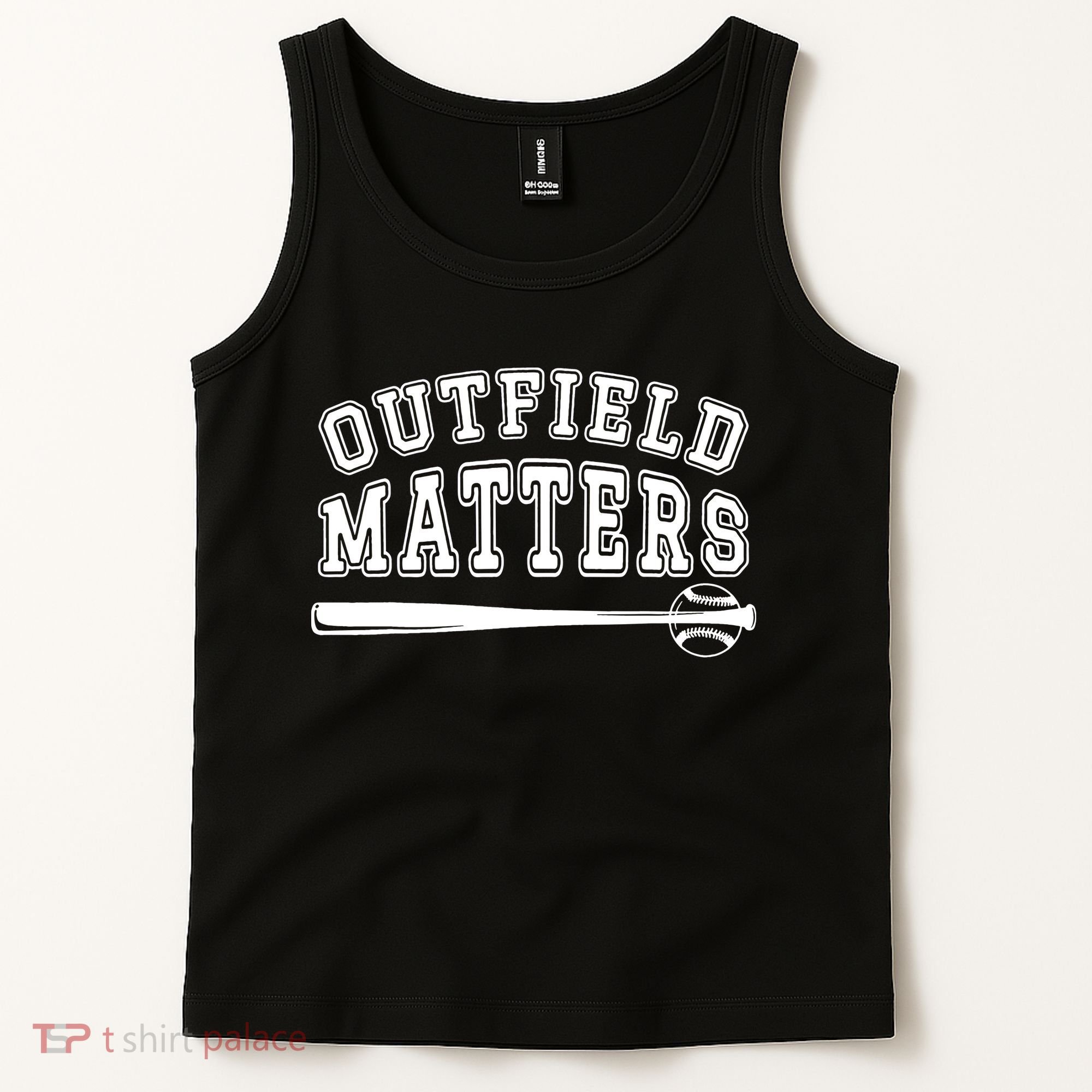 Outfield Matters Baseball Funny Tank Top