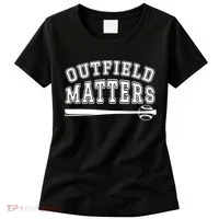 Outfield Matters Baseball Funny Women's T-Shirt thumb 0