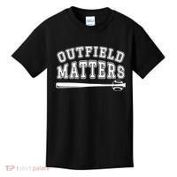 Outfield Matters Baseball Funny Kids T-Shirt thumb 0