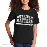 Outfield Matters Baseball Funny Kids T-Shirt thumb 2