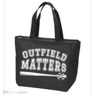 Outfield Matters Baseball Funny Tote Bag thumb 3