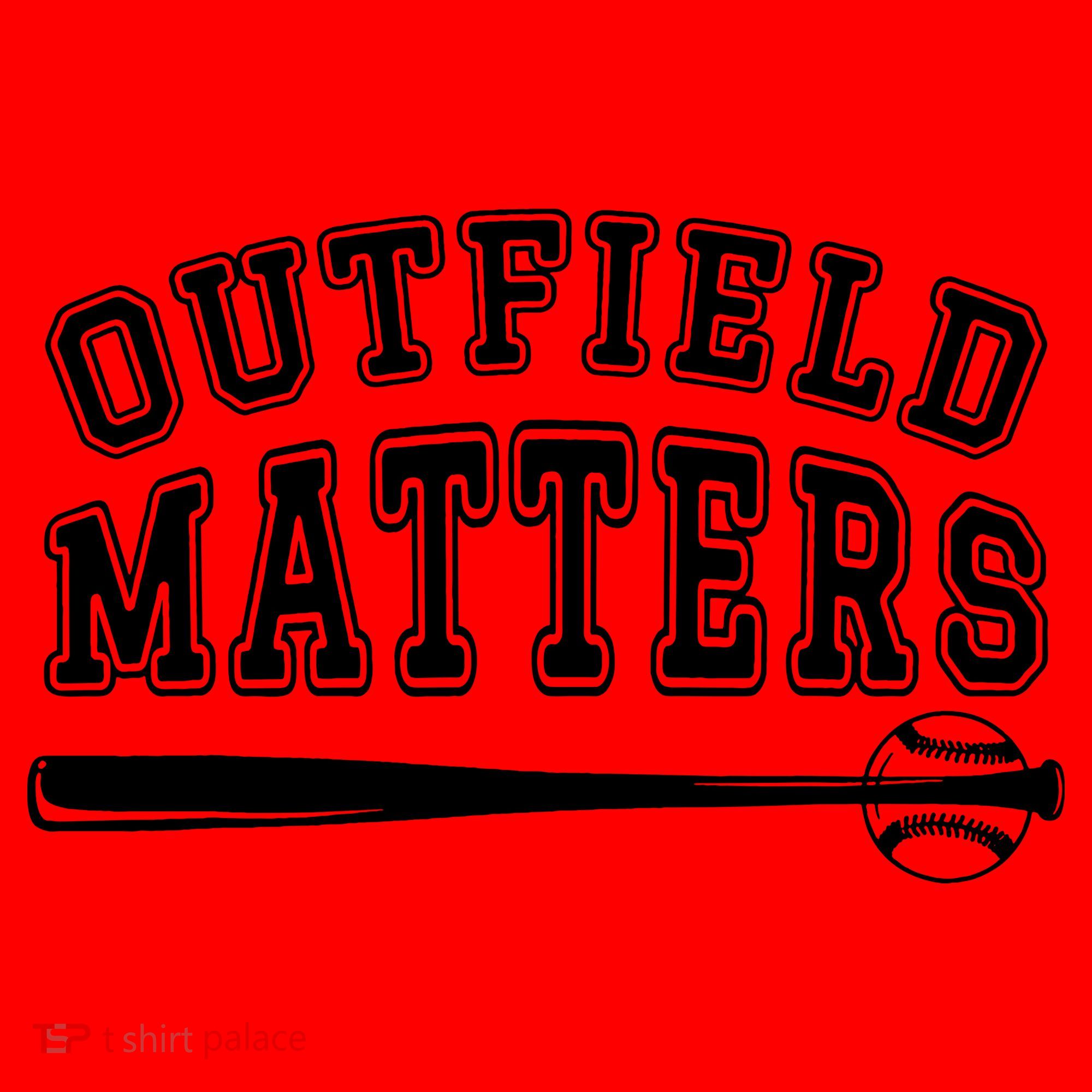 Outfield Matters Baseball Funny Santa Hat