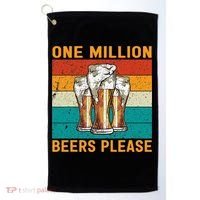 One Million Beers Please Golf Towel thumb 0