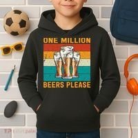 One Million Beers Please Kids Hoodie thumb 2