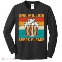 One Million Beers Please Kids Long Sleeve Shirt thumb 0