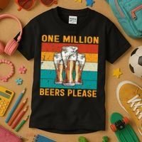 One Million Beers Please Kids T-Shirt thumb 3