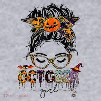 October Messy bun hair october birthday halloween  Women's Sweatshirt thumb 2