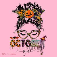 October Messy bun hair october birthday halloween  Coaster thumb 2