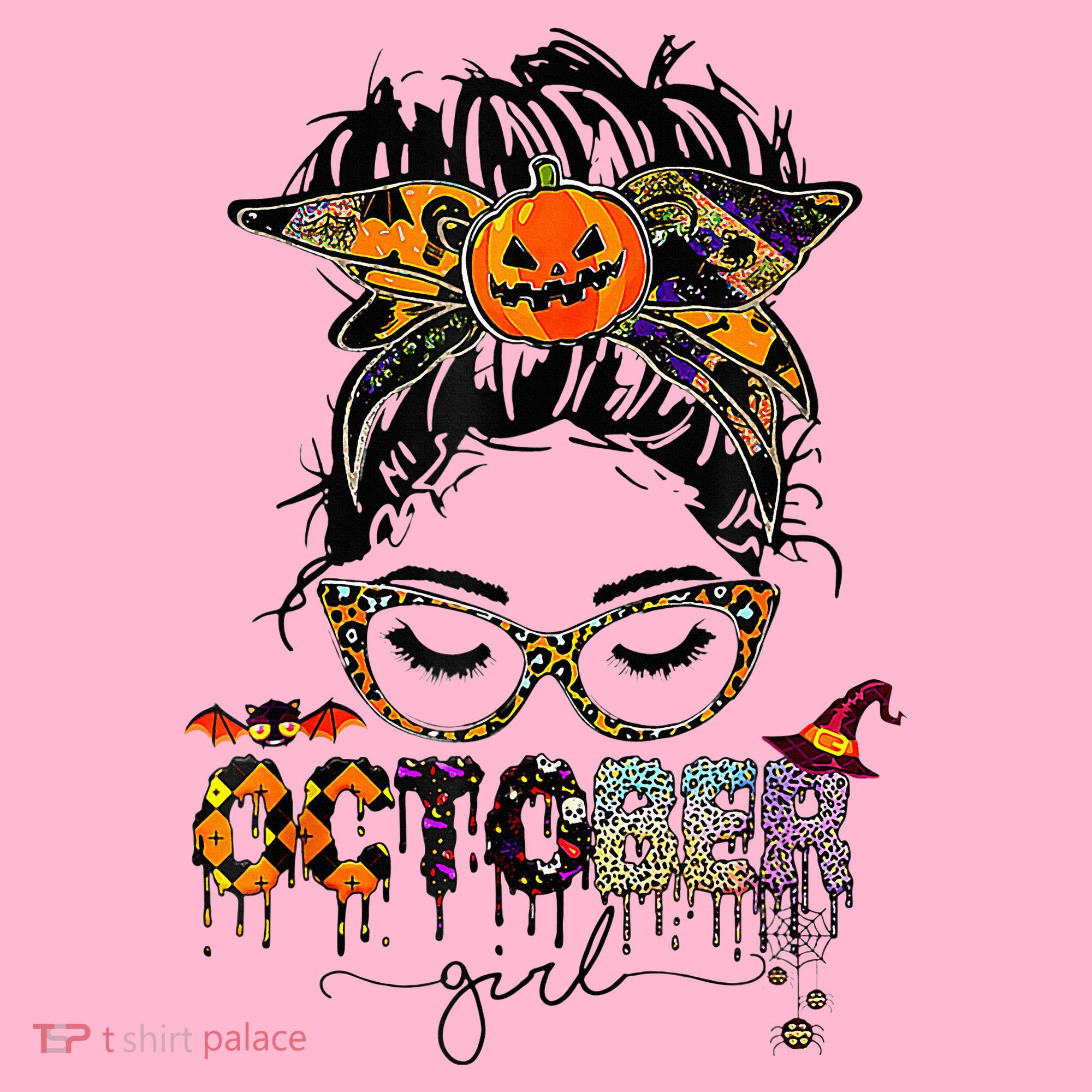 October Messy bun hair october birthday halloween  Coaster
