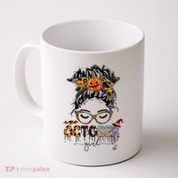 October Messy bun hair october birthday halloween  Coffee Mug thumb 0