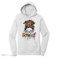 October Messy bun hair october birthday halloween  Women's Hoodie thumb 0