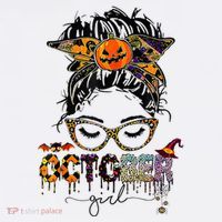 October Messy bun hair october birthday halloween  Toddler T-Shirt thumb 4