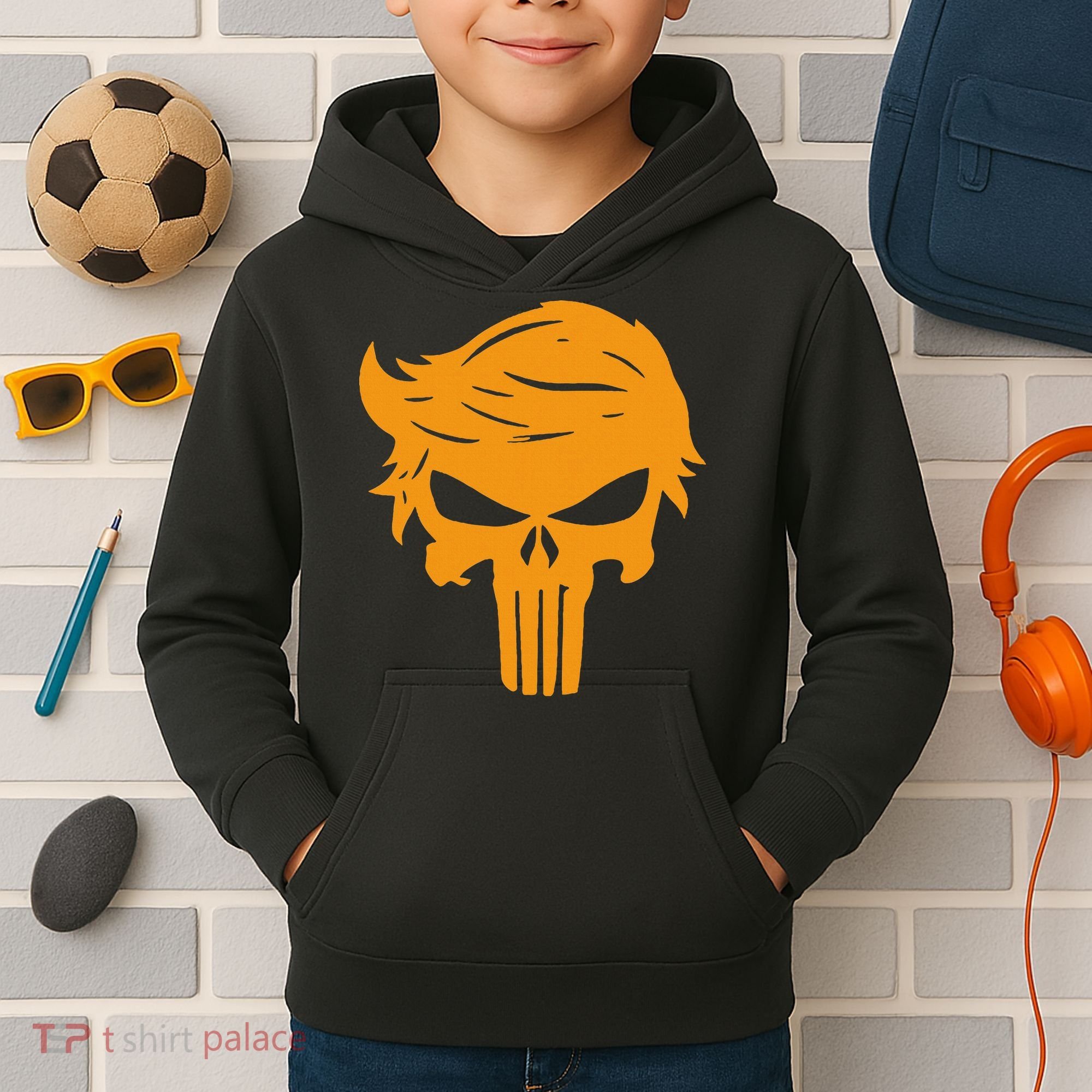 Orange Man Bad Vote For Trump 2024 Kids Hoodie
