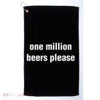 One Million Beers Please Golf Towel thumb 0
