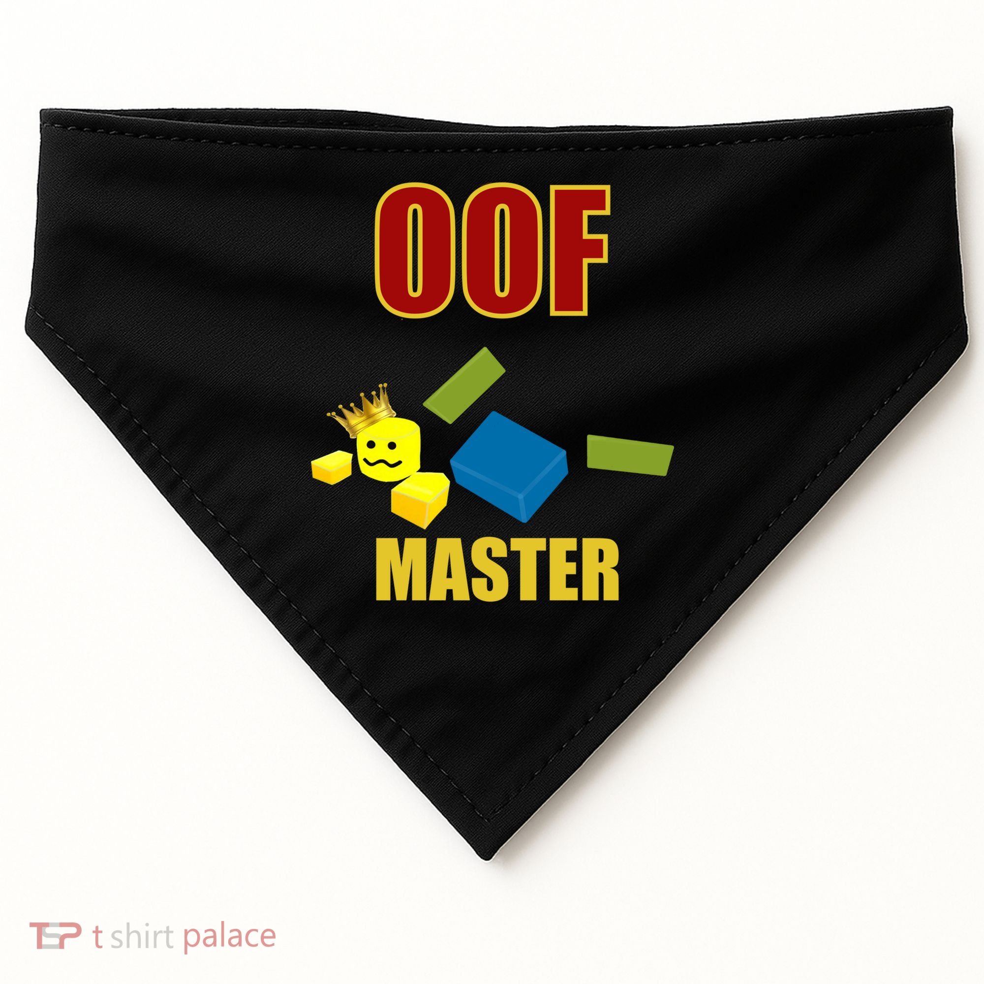 Oof Master Computer Video Game Funny Noob Gamer Great Gift USA-Made Doggie Bandana