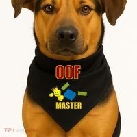 Oof Master Computer Video Game Funny Noob Gamer Great Gift USA-Made Doggie Bandana thumb 1