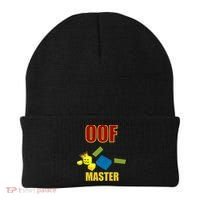 Oof Master Computer Video Game Funny Noob Gamer Great Gift Beanie thumb 0