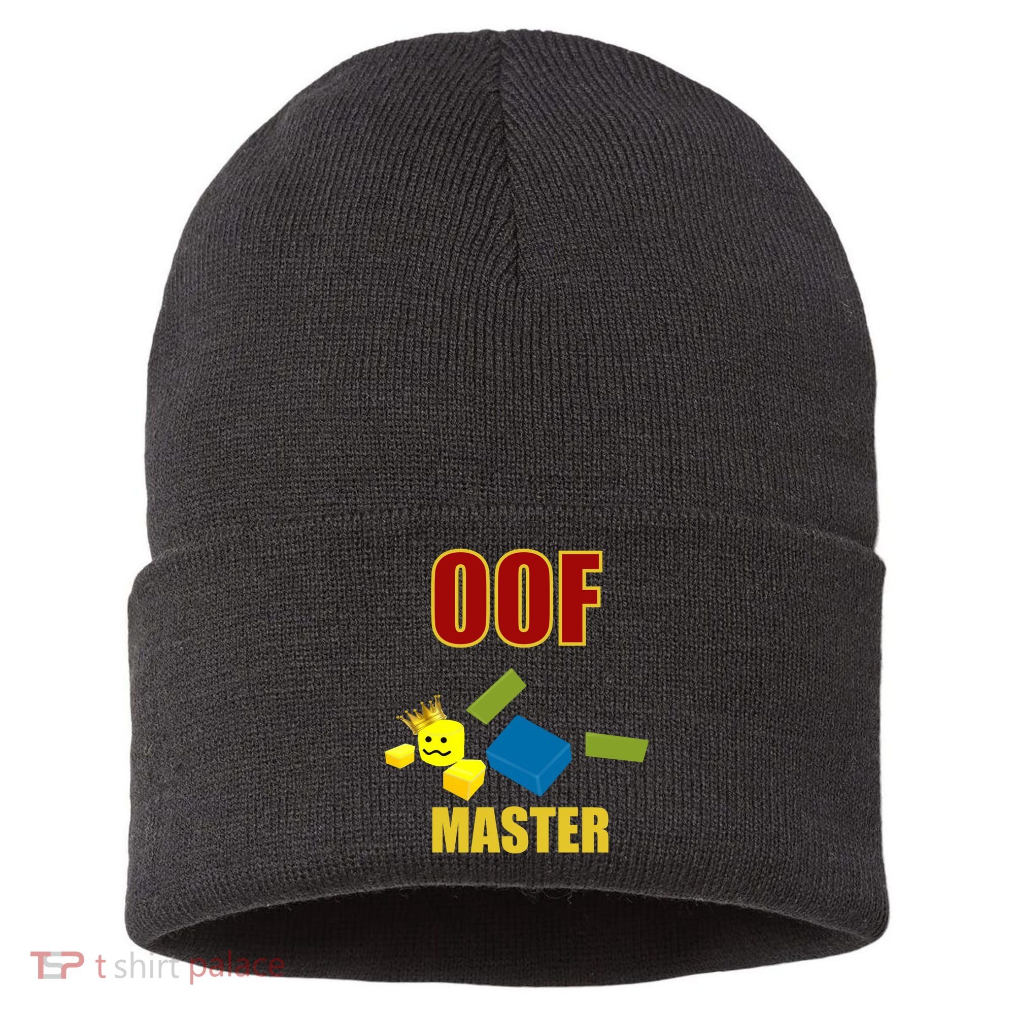 Oof Master Computer Video Game Funny Noob Gamer Great Gift Sustainable Knit Beanie
