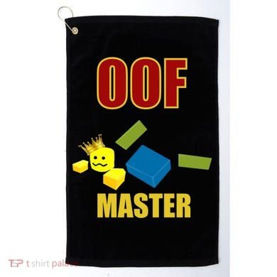 Oof Master Computer Video Game Funny Noob Gamer Great Gift Golf Towel