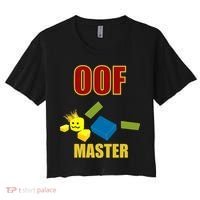 Oof Master Computer Video Game Funny Noob Gamer Great Gift Women's Crop Top Tee thumb 0