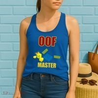Oof Master Computer Video Game Funny Noob Gamer Great Gift Women's Tank Top thumb 2