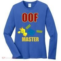 Oof Master Computer Video Game Funny Noob Gamer Great Gift Women's Long Sleeve Shirt thumb 0