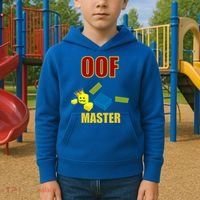 Oof Master Computer Video Game Funny Noob Gamer Great Gift Kids Hoodie thumb 2