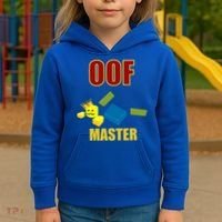 Oof Master Computer Video Game Funny Noob Gamer Great Gift Kids Hoodie thumb 3