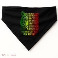 One Month Cant Hold Out History African American Pride USA-Made Doggie Bandana thumb 0