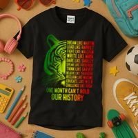One Month Cant Hold Out History African American Pride Kids T-Shirt thumb 3