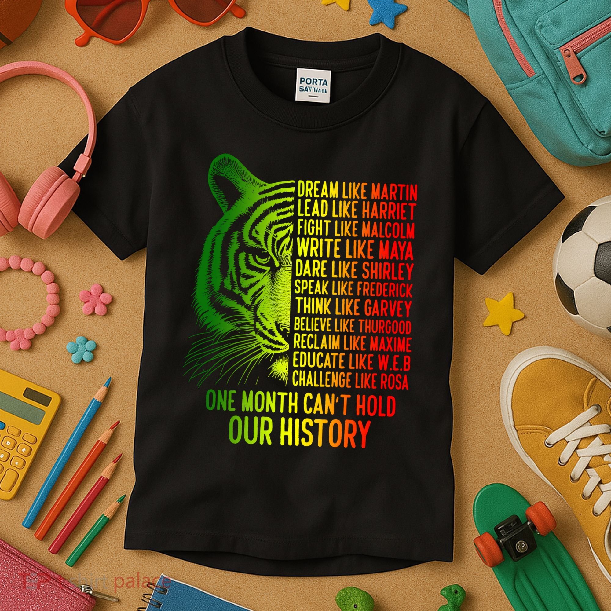 One Month Cant Hold Out History African American Pride Kids T-Shirt