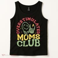 Overstimulated Moms Club Mother Day Tank Top thumb 2